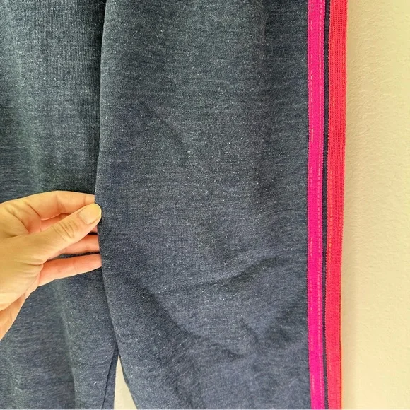 Aviator Nation 5 Stripe Sweatpants - CHARCOAL // NEON SZ S - Picture 5 of 10